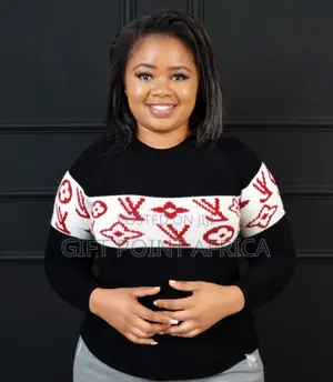 Black Free Size Sweater Tops