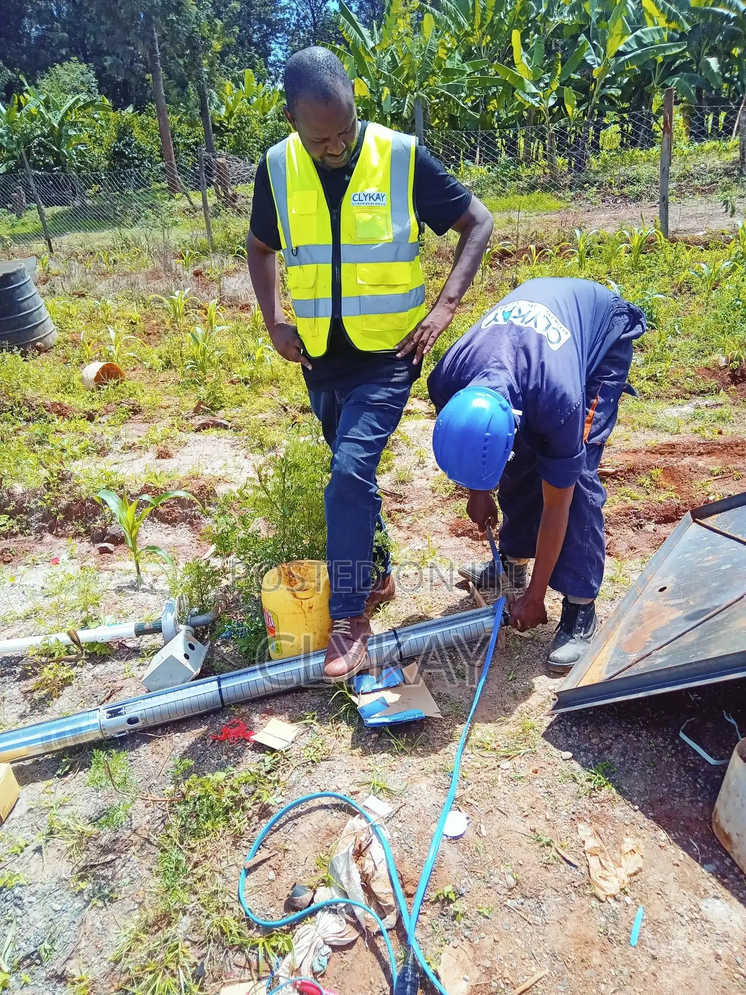 Borehole Installation Works Pump Lowering Services
