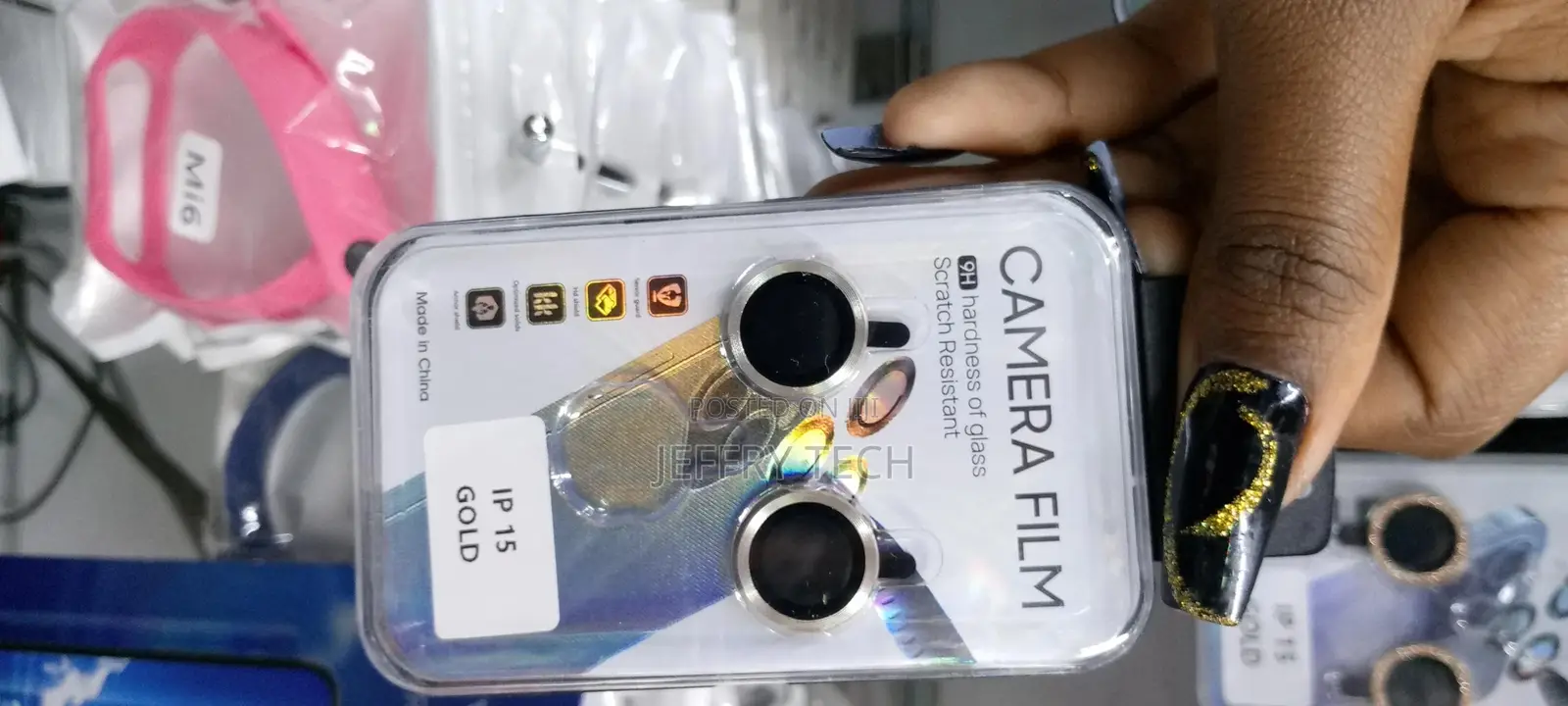 Etech Camera Lens Protector for iPhone 15 6.1-Inch