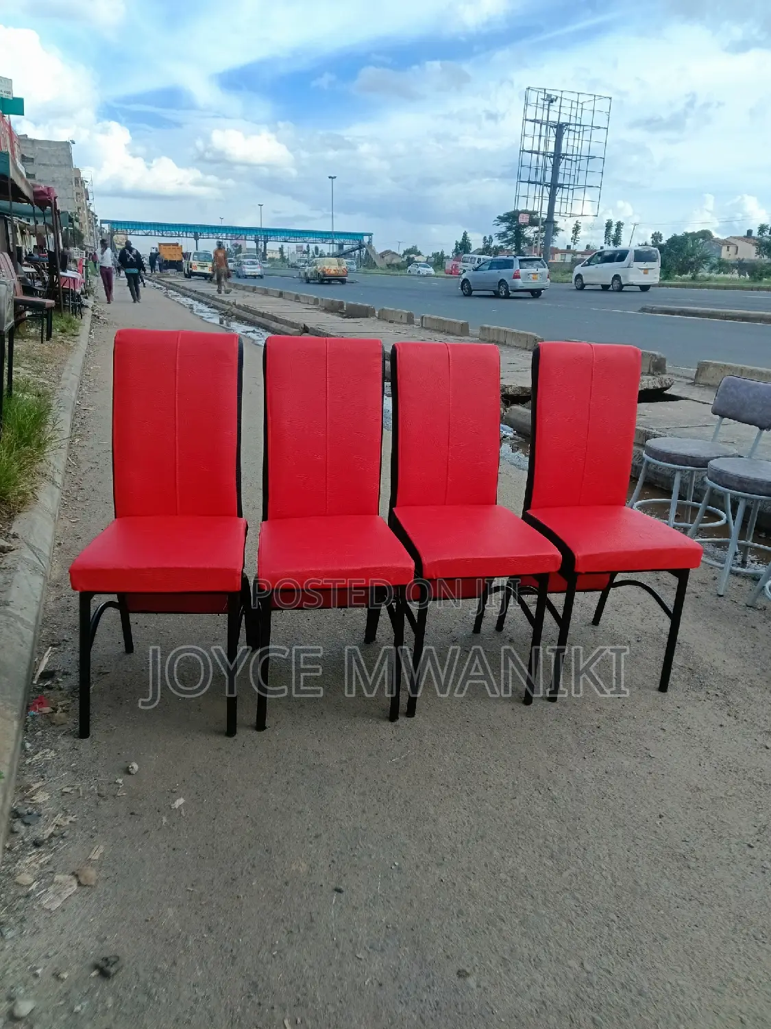 Executive Restaurant Chairs, Hot Red