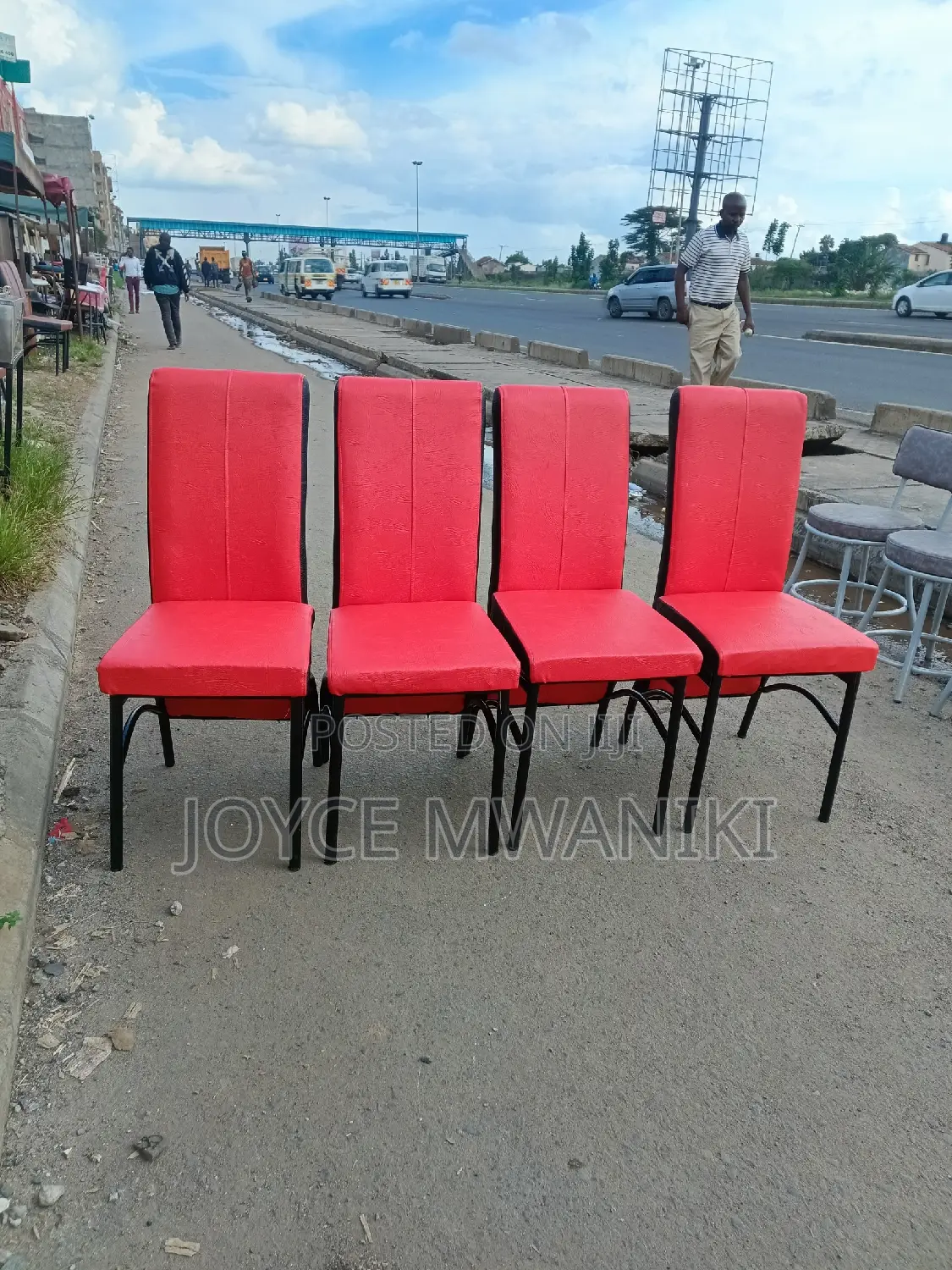 Executive Restaurant Chairs, Hot Red