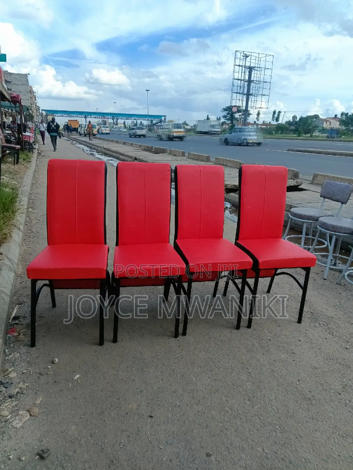 Executive Restaurant Chairs, Hot Red