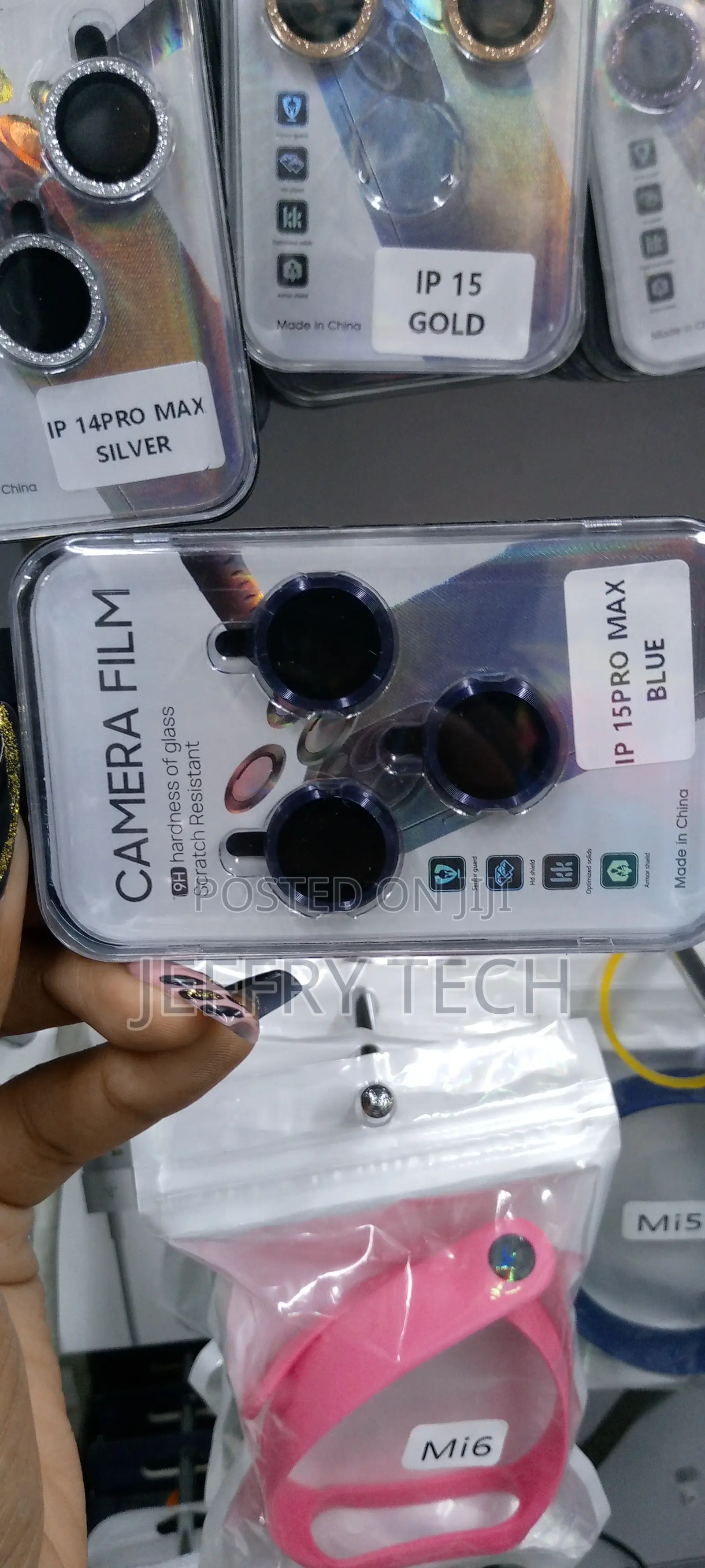 Esanik 2 Pack for iPhone 15 Pro Max Camera Lens Protector