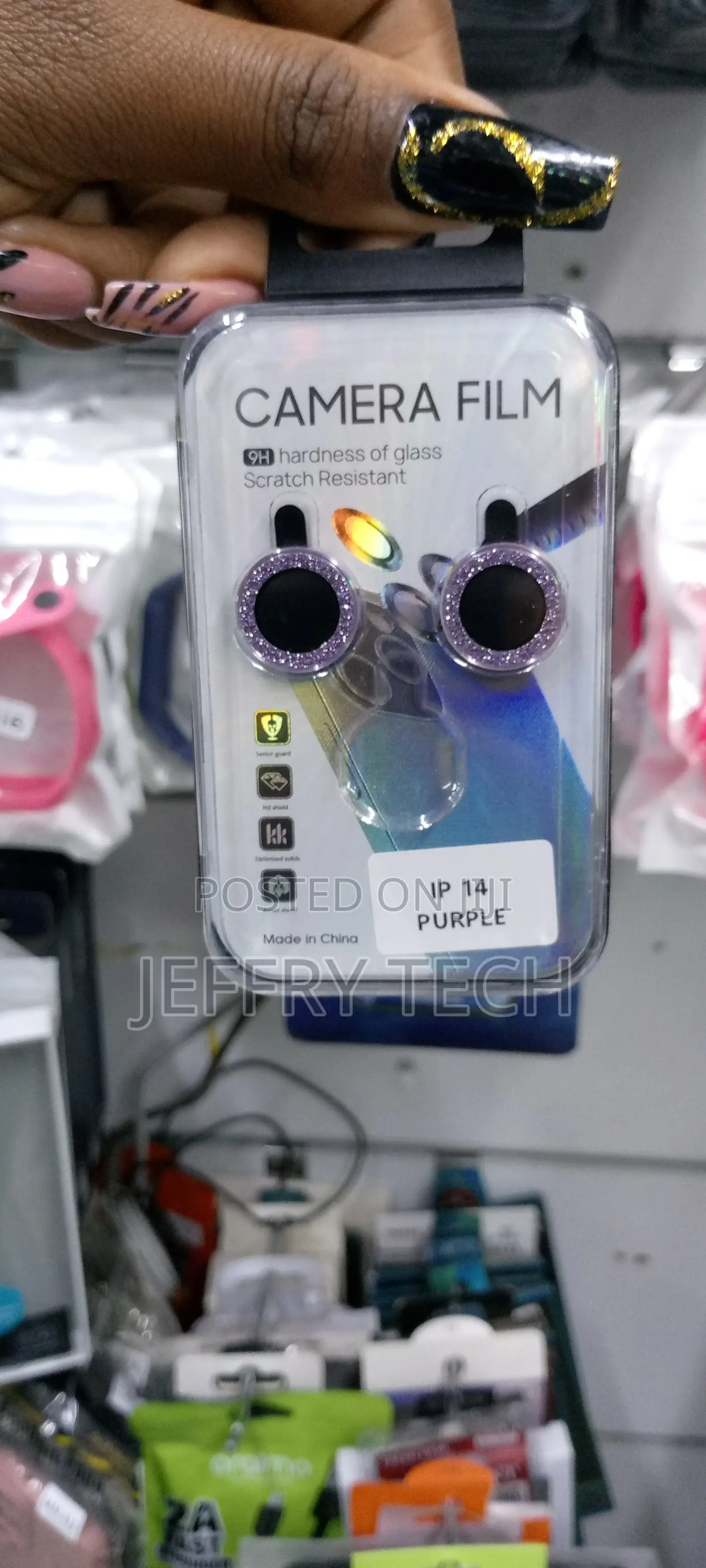 Uyiton for iPhone 14 Camera Lens Protector, [Drop Protectio
