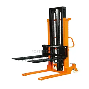 Hand Pallet Stacker Double Mast.