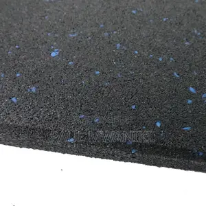 Commercial Rubber Flooring Tile - Blue Fleck,15mm,1mx1m