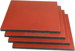 Heavy Duty Rubber Tile Red Non-slip Flooring Mat,20mm