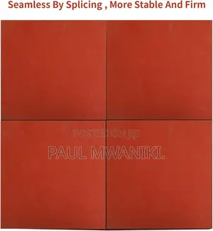 Heavy Duty Rubber Tile Red Non-slip Flooring Mat,20mm