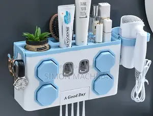 Toothbrush Holder/ Toothpaste Dispenser Organizer
