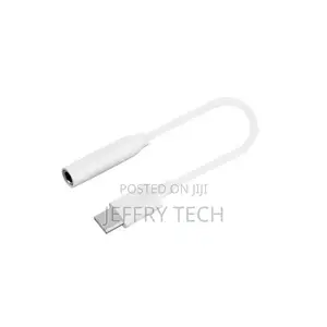 Type C Male to 3.5mm Female Jack AUX Audio Headphone-White