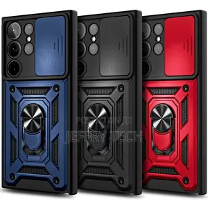 Case for Samsung Galaxy S23 Ultra, Ring Stand Cover W/ Scree
