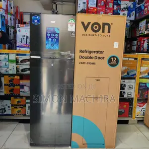 Von Double Door Fridge 168litres