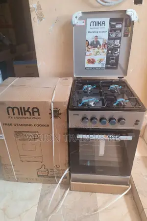 Mika 4 Gas Burner Free Standing Gas Cooker- 50*60 Gas Oven