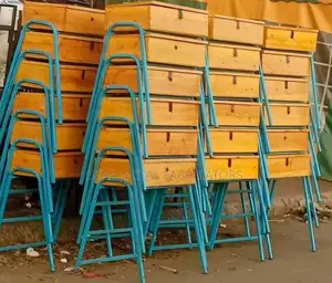 School Lockers and Chairs.
