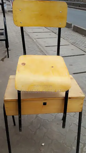 School Lockers and Chairs.