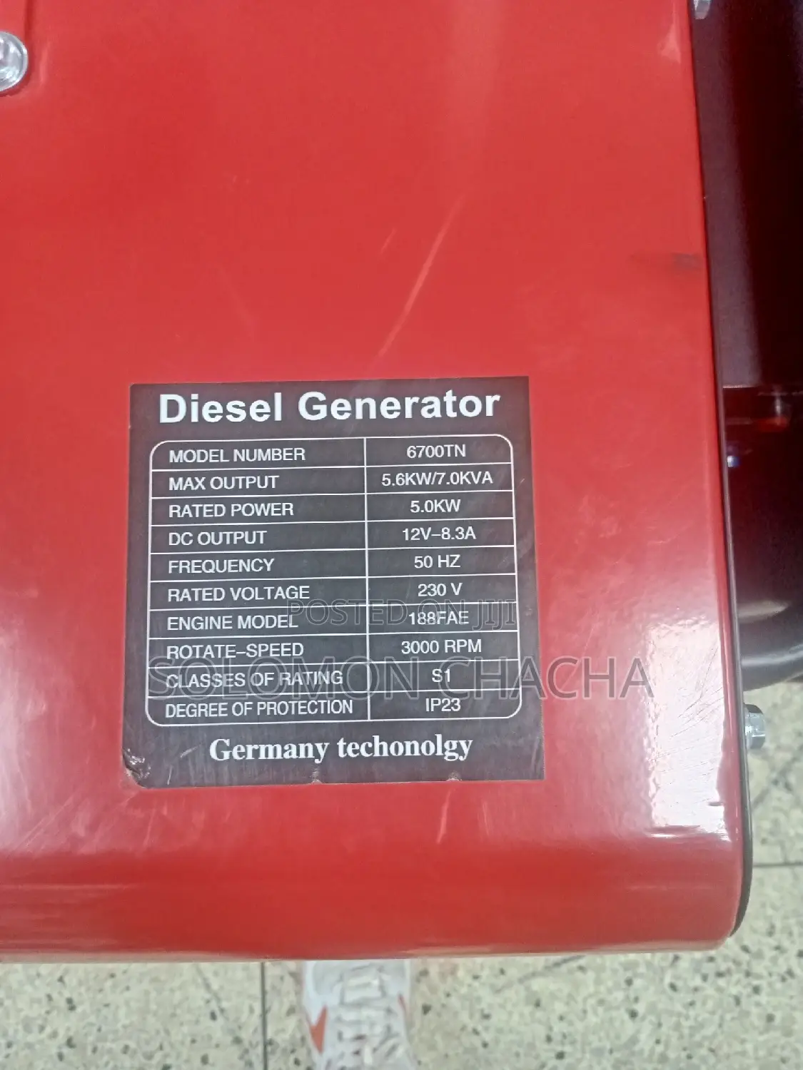 Girasol 7.5kva Deisel Silent Generator With ATS