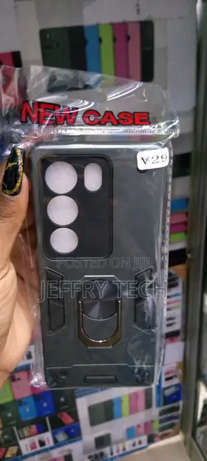 Thegiftkart TPU Case Cover for Vivo V29 Ring Holder