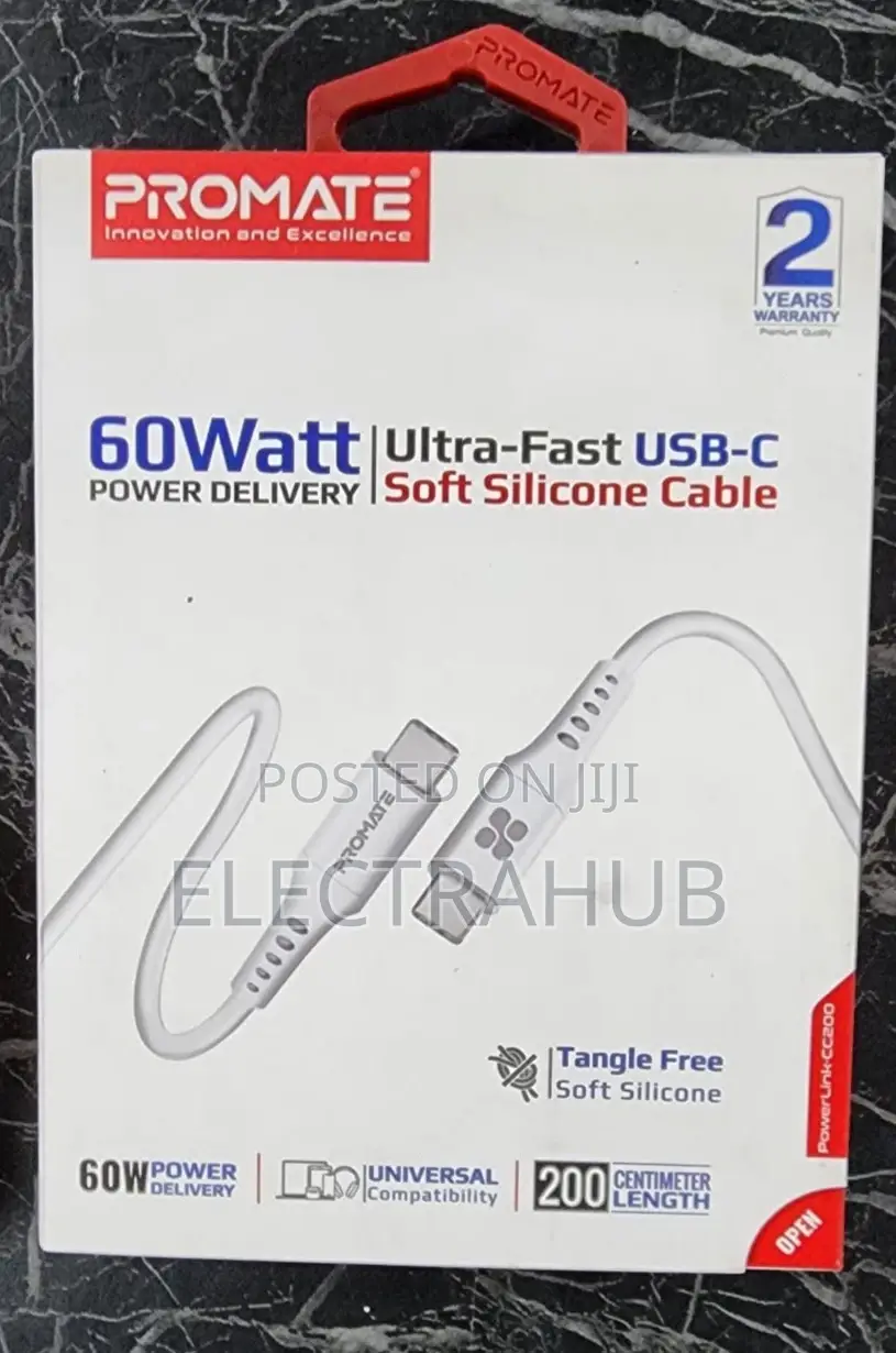 Promate Powerlink CC200 USB Type C-C Cable