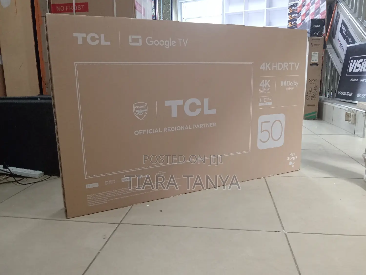 50" TCL Smart Uhd Frameless Google Tv