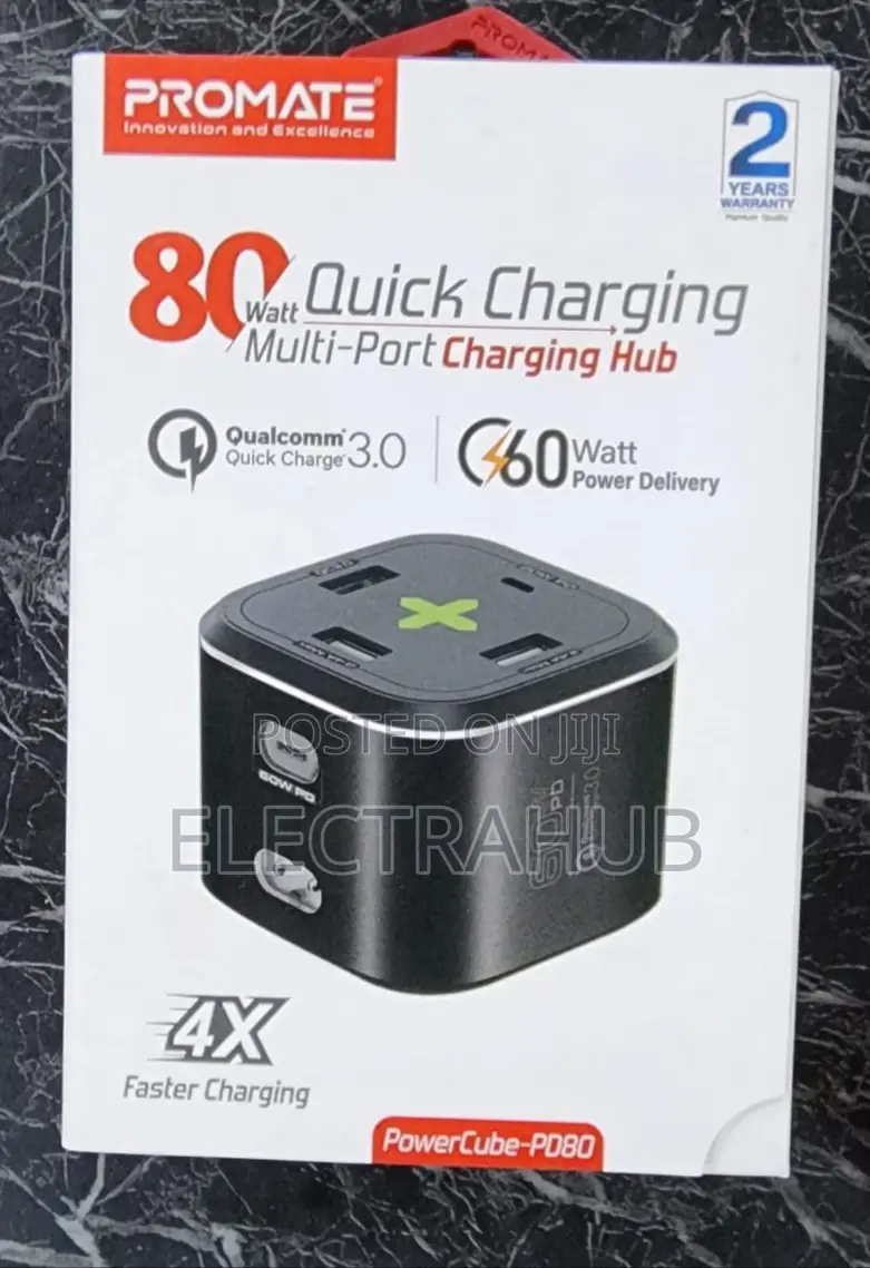 Promate Powercube-Pd80 80w Charging Multiport