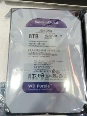 Western Digital (Wd) Purple 8tb Surveillance Hard Drive