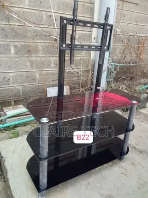 Executive Glass Tv Stand With Tv Mount 822