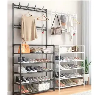 All-in-1 Shoe Rack/Coat Rack/Cap Scarf Bag Cloths Hanger.