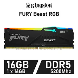 Kingston Fury Beast Desktop Ram Ddr5 16gb 5200