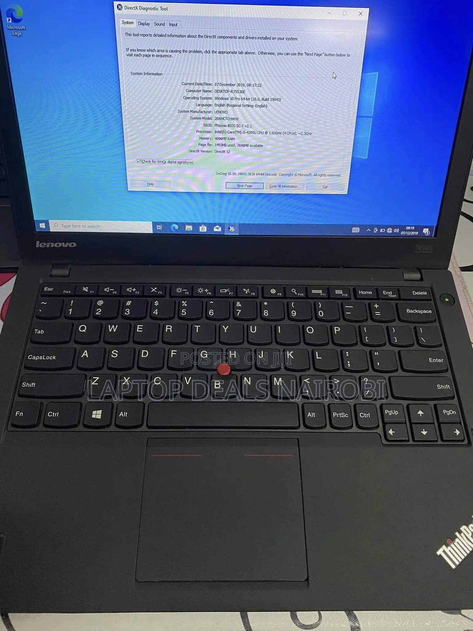 Laptop Lenovo ThinkPad X240 8GB Intel Core I5 SSD 256GB