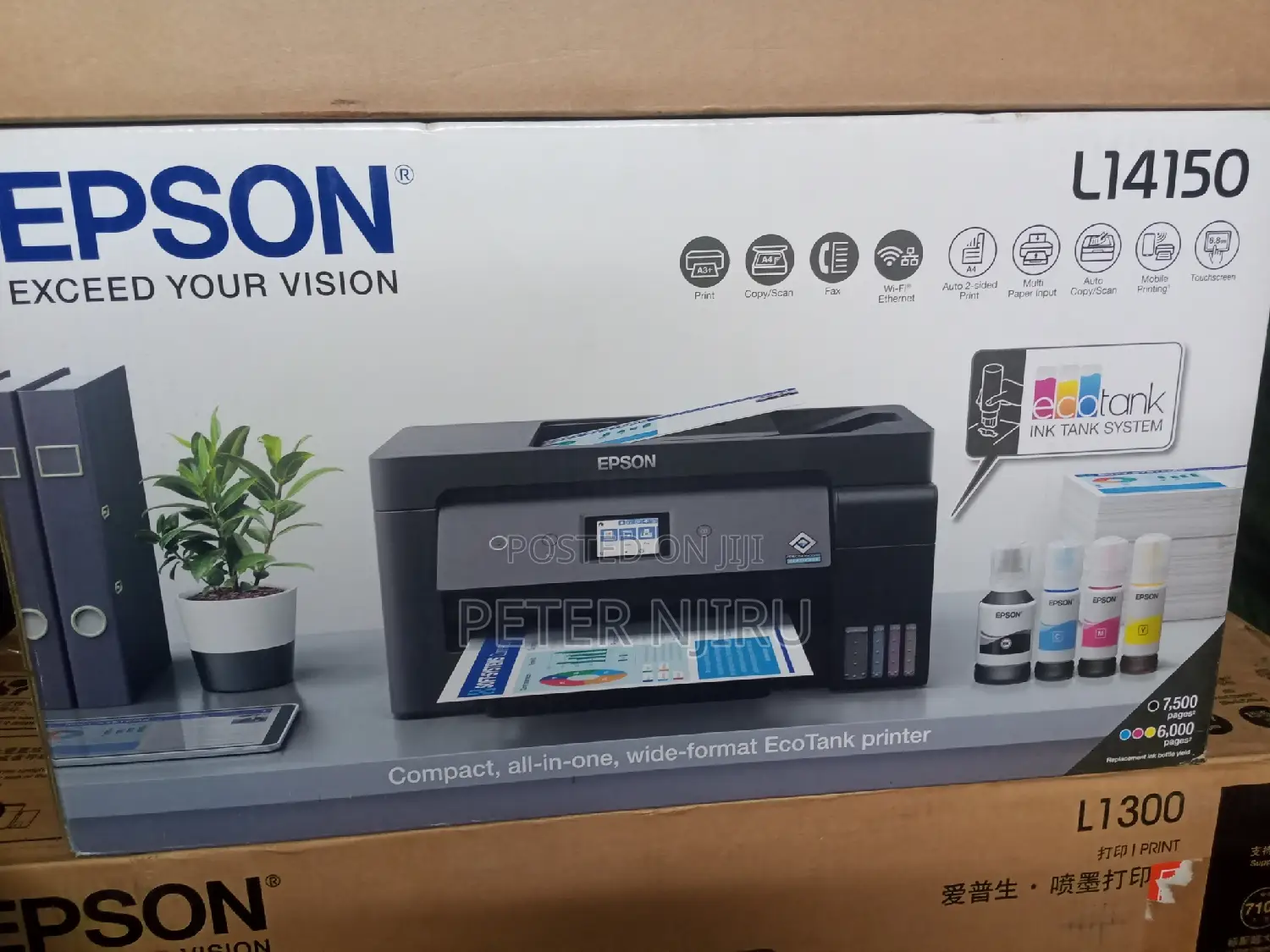 Wi-Fi Duplex L14150 EPSON Printer A3 Restocked