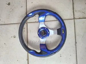 Blue Sports Steering Wheel Cover Momo
