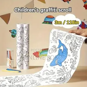 Kids DIY Art Craft Drawing Colouring Paper Roll – 3M
