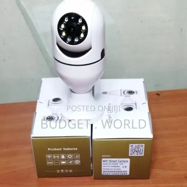 Wireless CCTV Camera Mini PTZ Bulb System 360 Degree