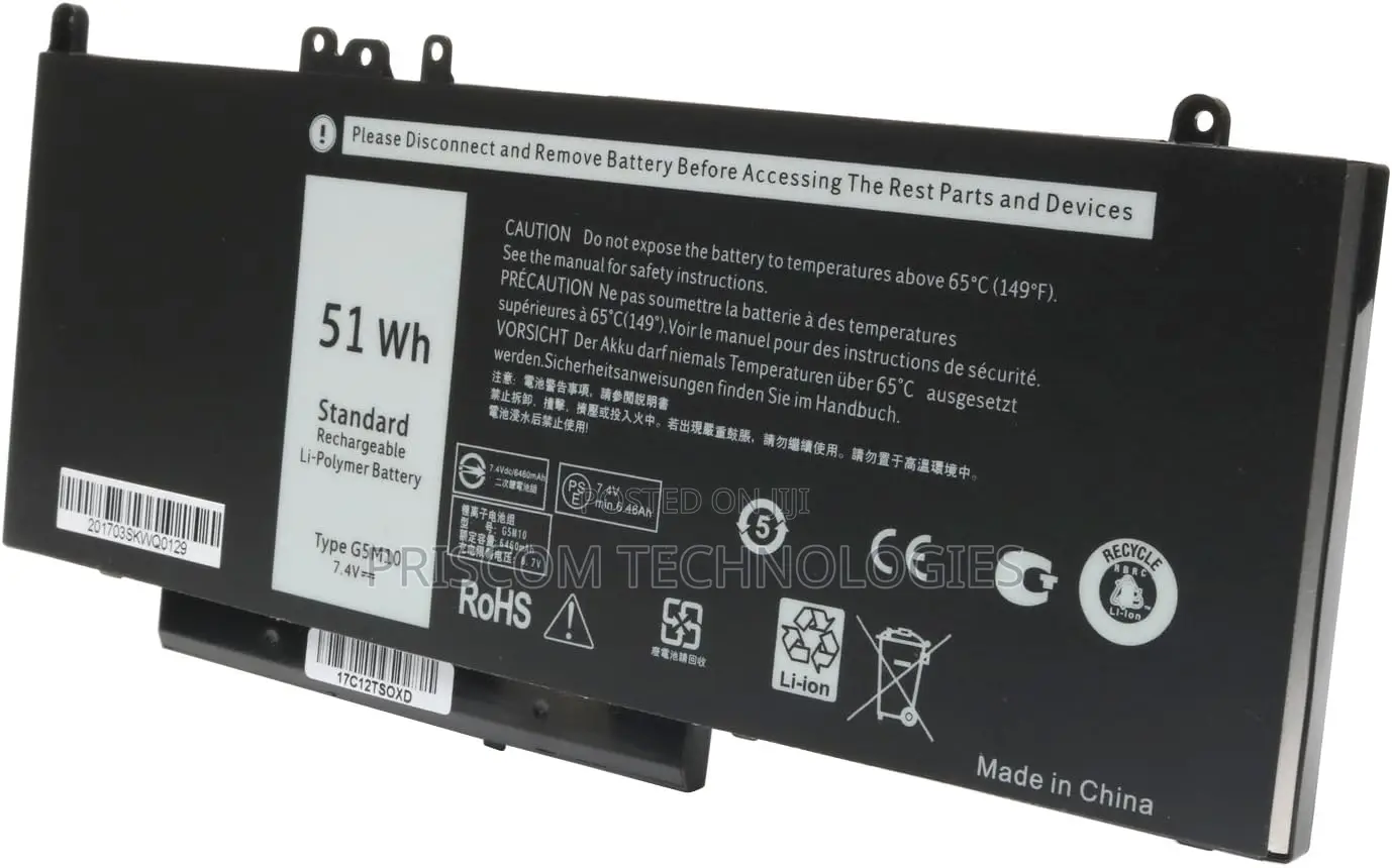 Laptop Battery for Dell Latitude E5450 E5470 E5550 E5570