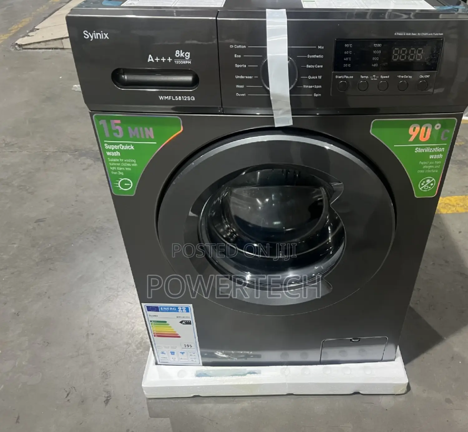 Synix 8kgs Full Automatic Front Load Washing Machine