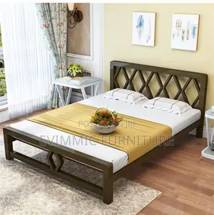 Black Night Cart 5 /6 Ft in Bedroom Metal Beds