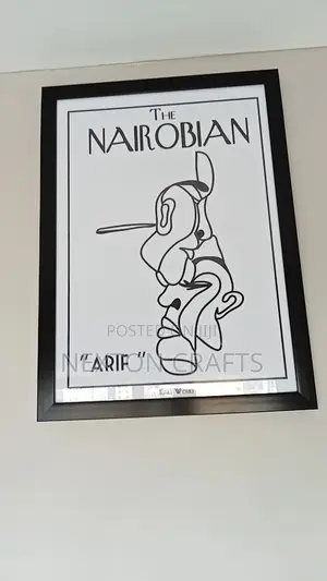 A2 Modern Black Picture Frame
