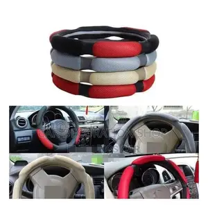 Colored Spongy Universal Fit Steering Wheel Cover