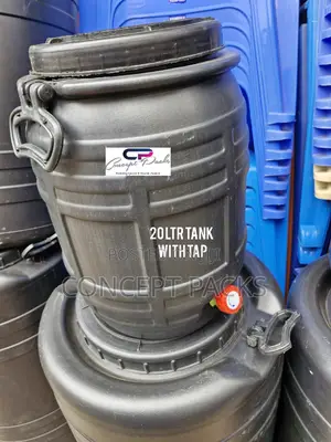 20 Litres Black Water Tank With Tap.