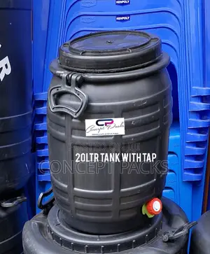 20 Litres Black Water Tank With Tap.