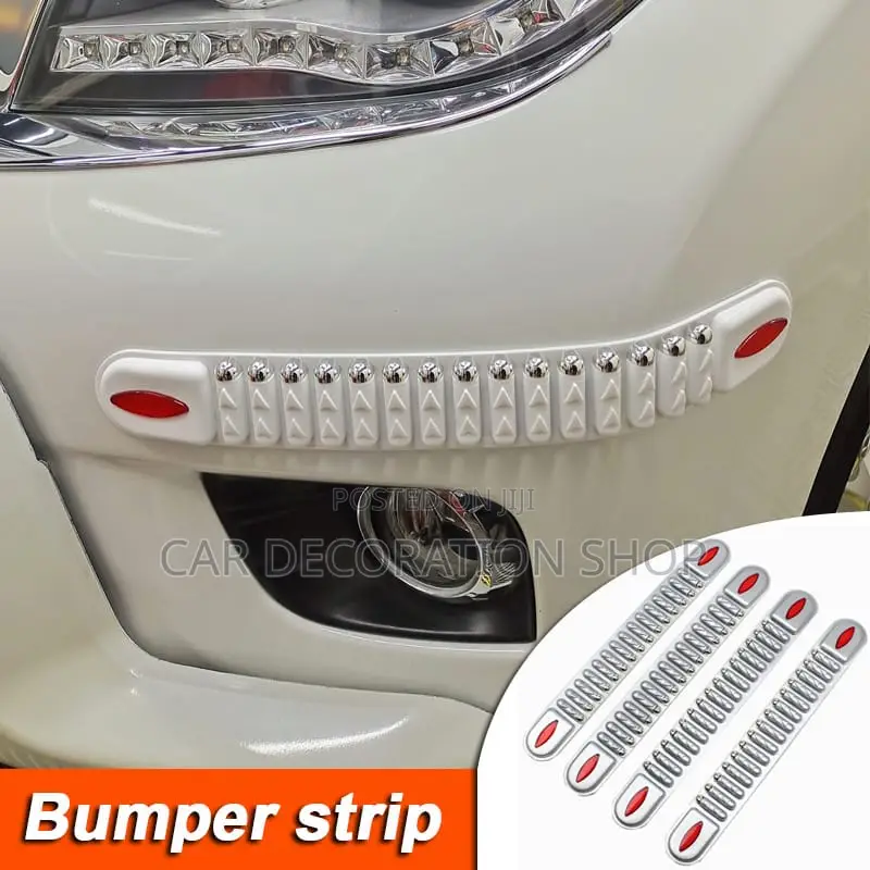 4pc White Rubber Bumper Protector Corner Scratch Guard