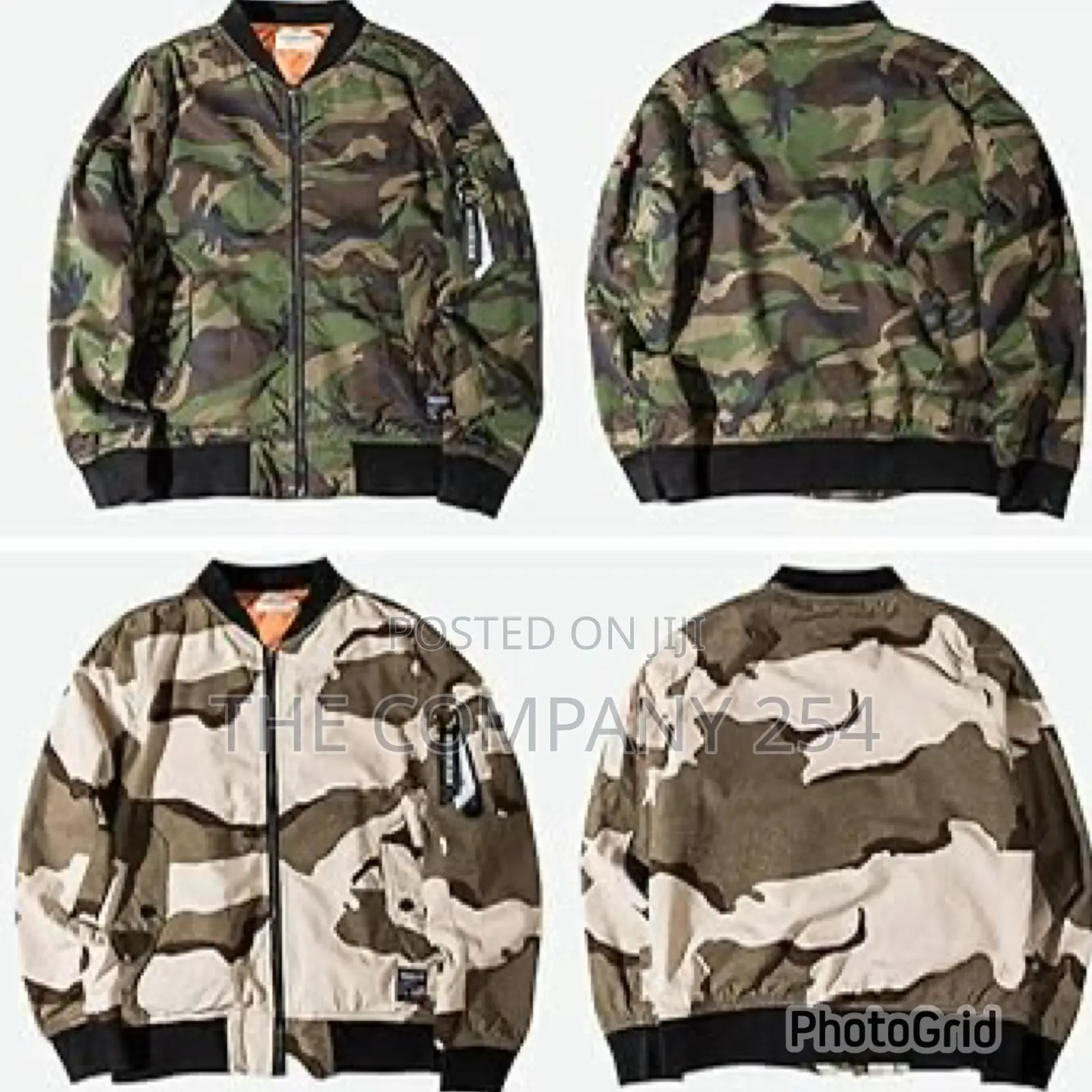Tactical Big Sam Camouflage Designer Bomber Puff Jackets