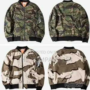 Tactical Big Sam Camouflage Designer Bomber Puff Jackets