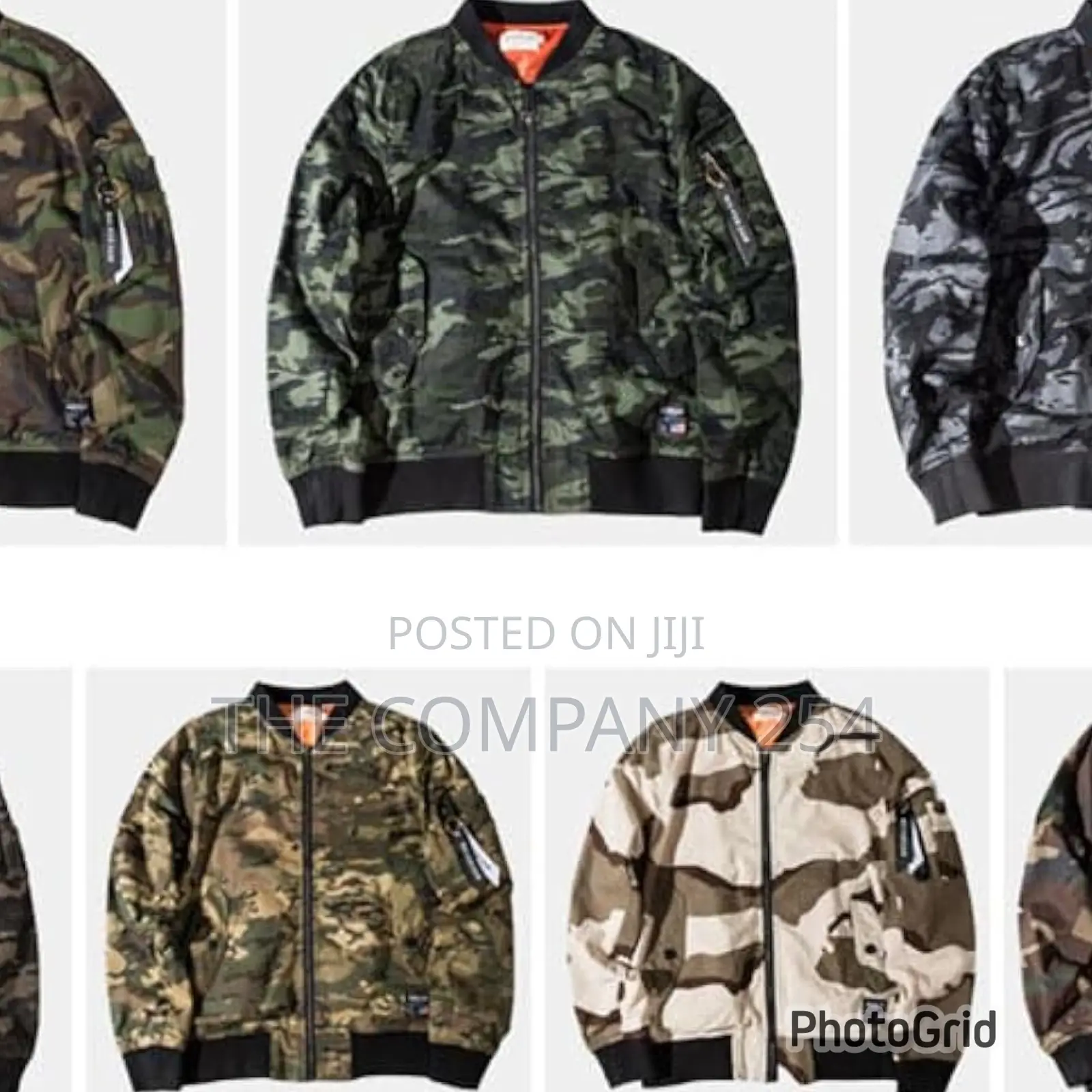 Tactical Big Sam Camouflage Designer Bomber Puff Jackets