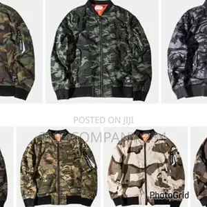 Tactical Big Sam Camouflage Designer Bomber Puff Jackets
