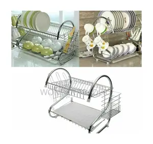 2 Layer Dish Rack Stainless Steel