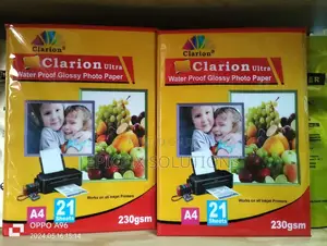 A4 Clarion Photo Papers Available