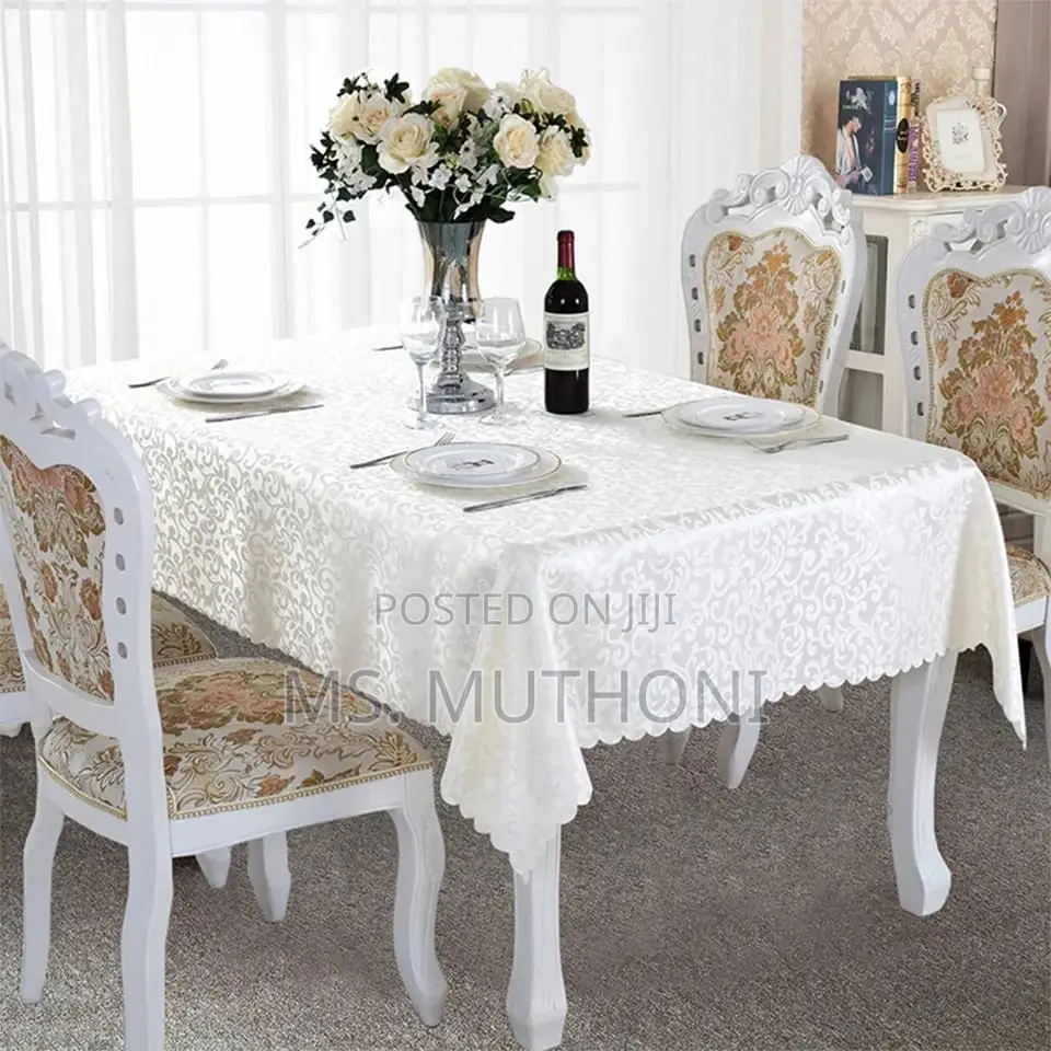 New Embroidered Leaf Dinner Table Cloth
