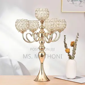 5piece Candle Metal Candlestick 25 Inch Tall