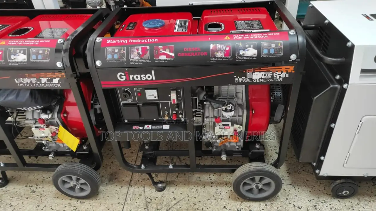 Girasol 10 Kva Open Type Diesel Generator Key Start